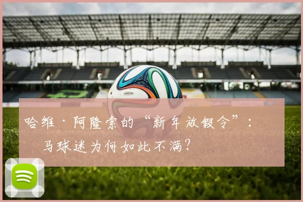 哈维·阿隆索的“新年放假令”：皇马球迷为何如此不满？
